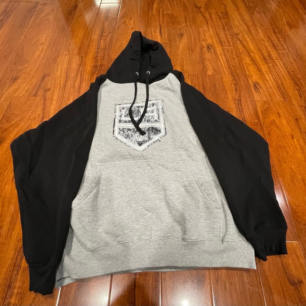Fanatics Black and Gray Men's Hoodie
